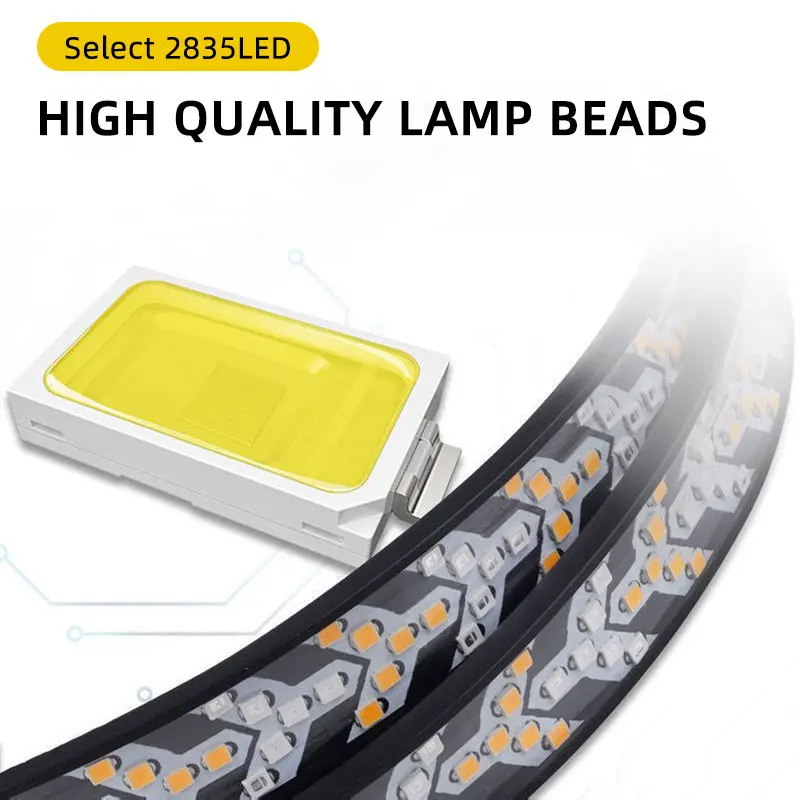 Truck Tailgate Strip Bar Turn Signal Light Parking Brake Light Waterproof Reverse Lights 48 60 Inch For Jeep SUV