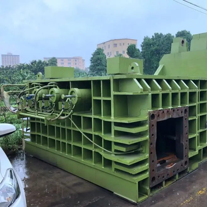 Automat Scrap Metal Compactor Plastic Recycle Fabric Square Baler Hay Baling Press Machine