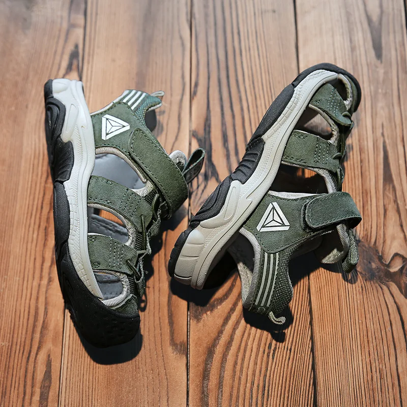 Лидер продаж, Летние Удобные модные сандалии для мальчиков по низкой цене