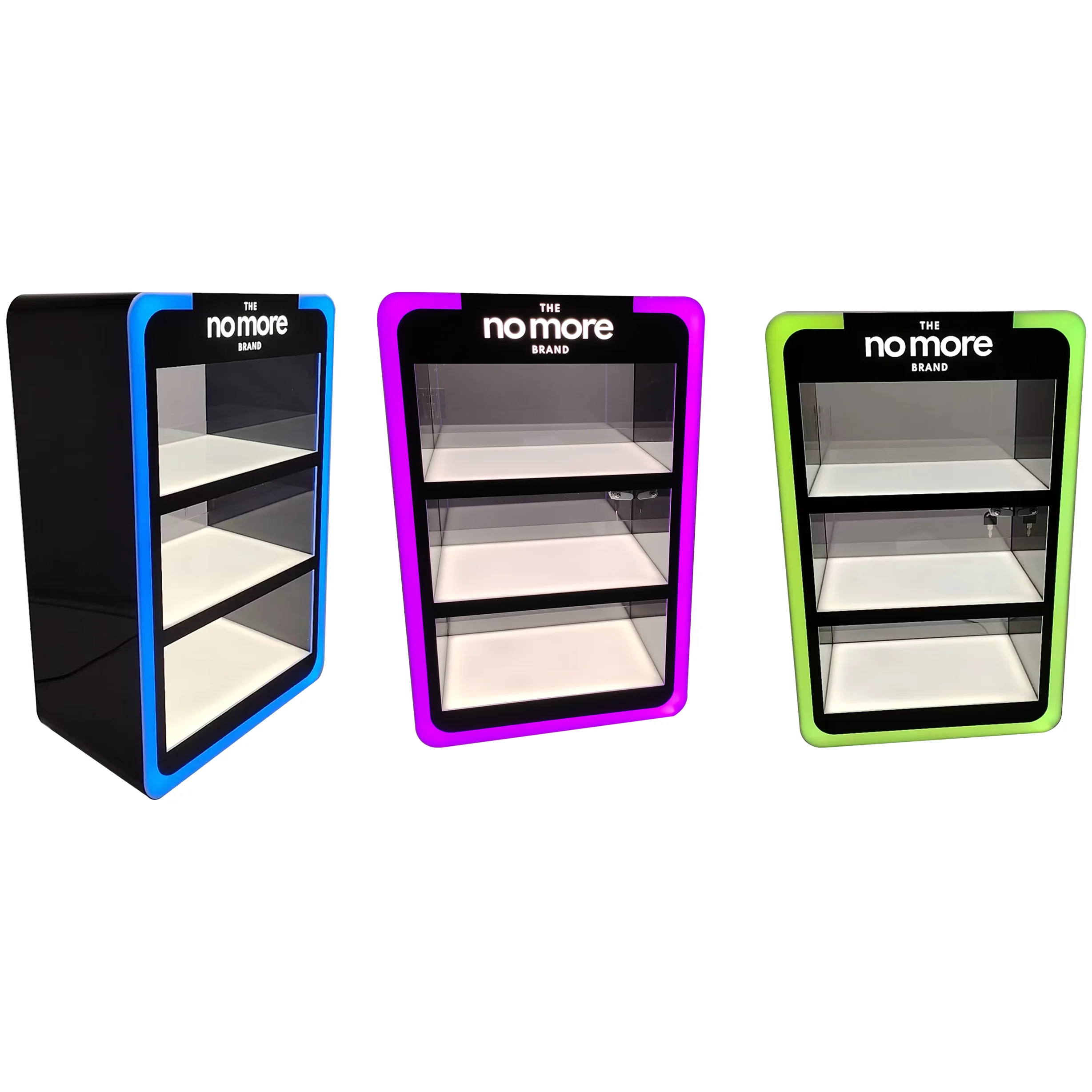 Bevis Customized Floor Acrylic Display Rack LED Display Stand for E products