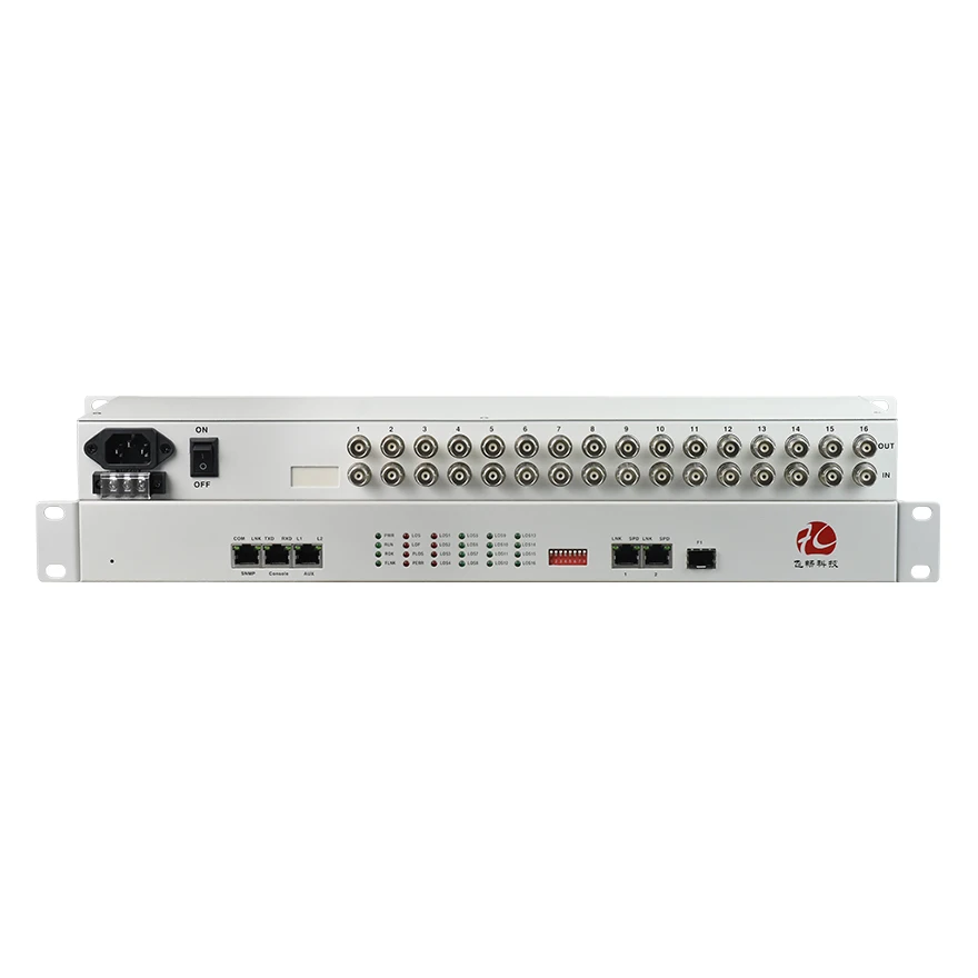 16 Port E1 over Ethernet Converter 16E1 E1 TDM over IP Converter