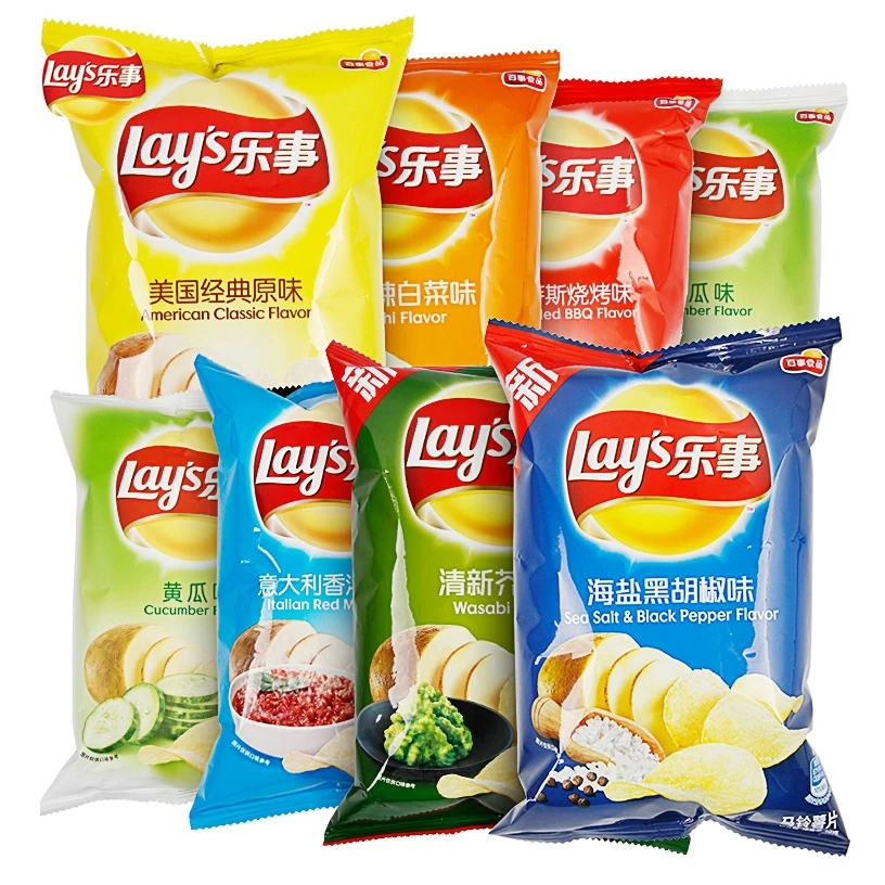 Lays china spicy crab flavor exotic giant snacks food snack Crispy Potato Chips