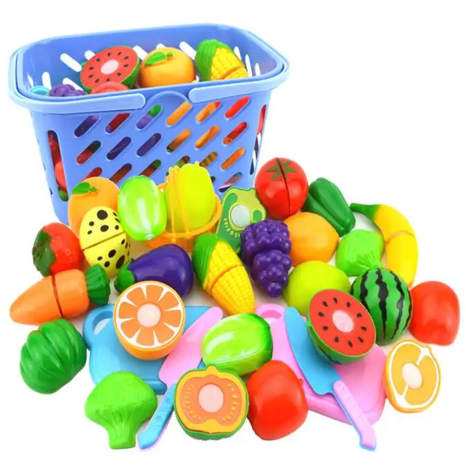s Vegetables Cutting Play House Education Kitchen Toy Set Kid Fruit Toy good price Kitchen Toys For Children