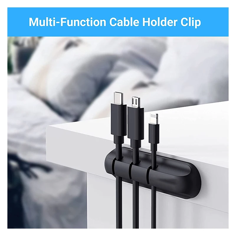 Cable Organizer/Winder Earphone Holder Cord Cable Clips Silicone Fixer Wire Management/Car Interior Accessories
