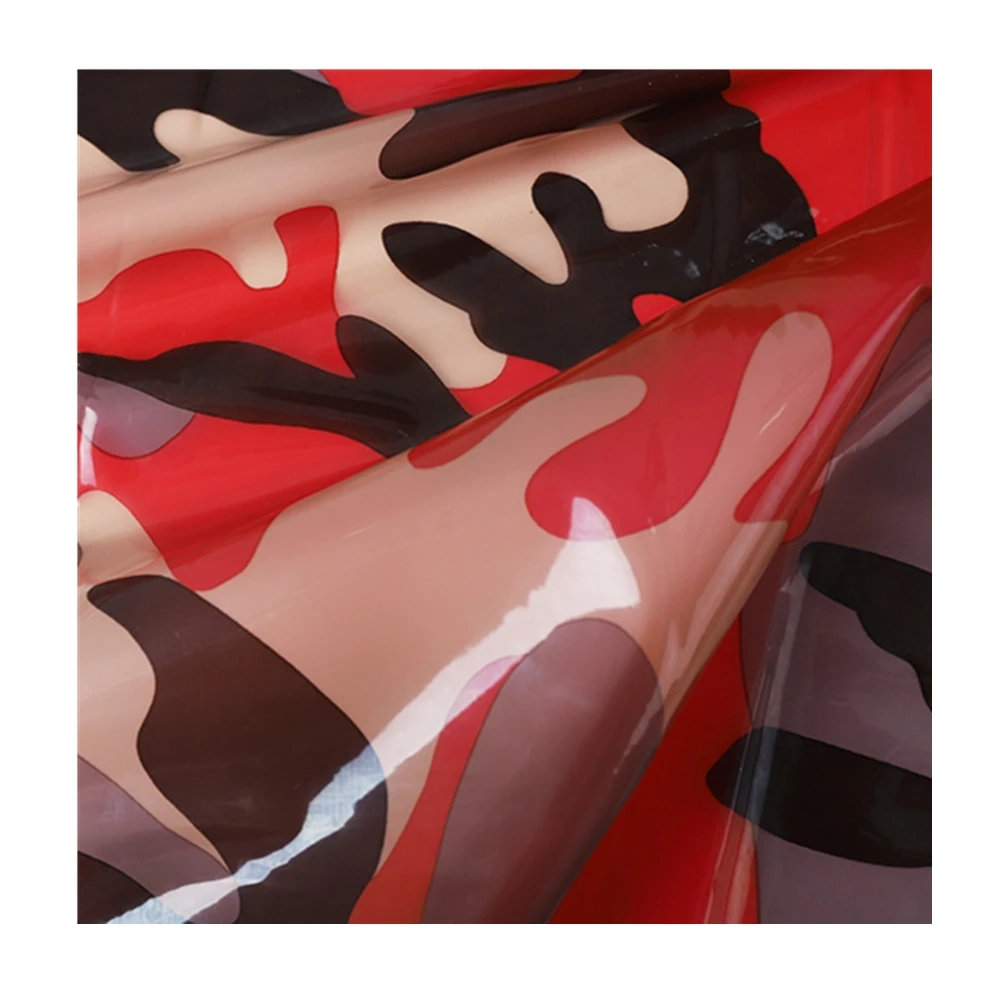 New products oxford camouflage fabric Transparent high stretch TPU&PVC raincoats tpu film roll fabric for shoes&bags&raincoats