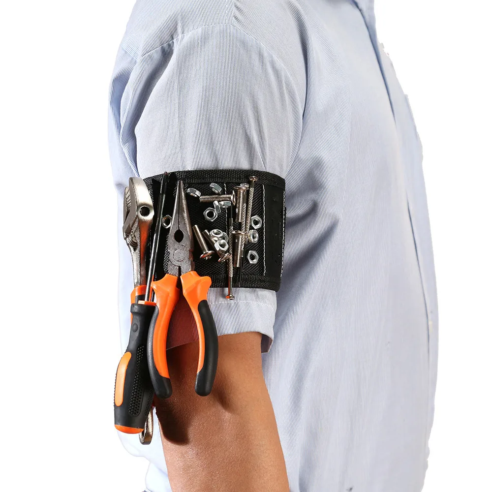 Customized Durable 1680D Organizer Holding Screws Strong Magnets Magnetic Wristband