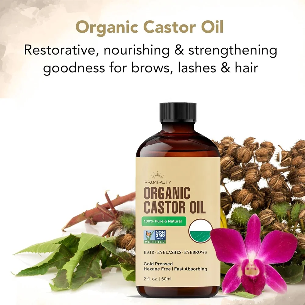 bulk cold pressed hydrogenated jamaican natural organic eyebrow growth 100% castor oil for hair growth