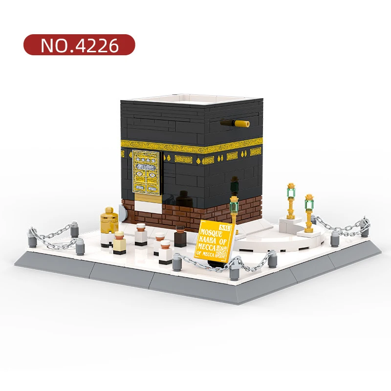 4226 Famous Saudi Arabia Architecture MOC Blocks The Great Mosque of Mecca Blocks Building Toys Kids Assembly Block Sets 446+PCS