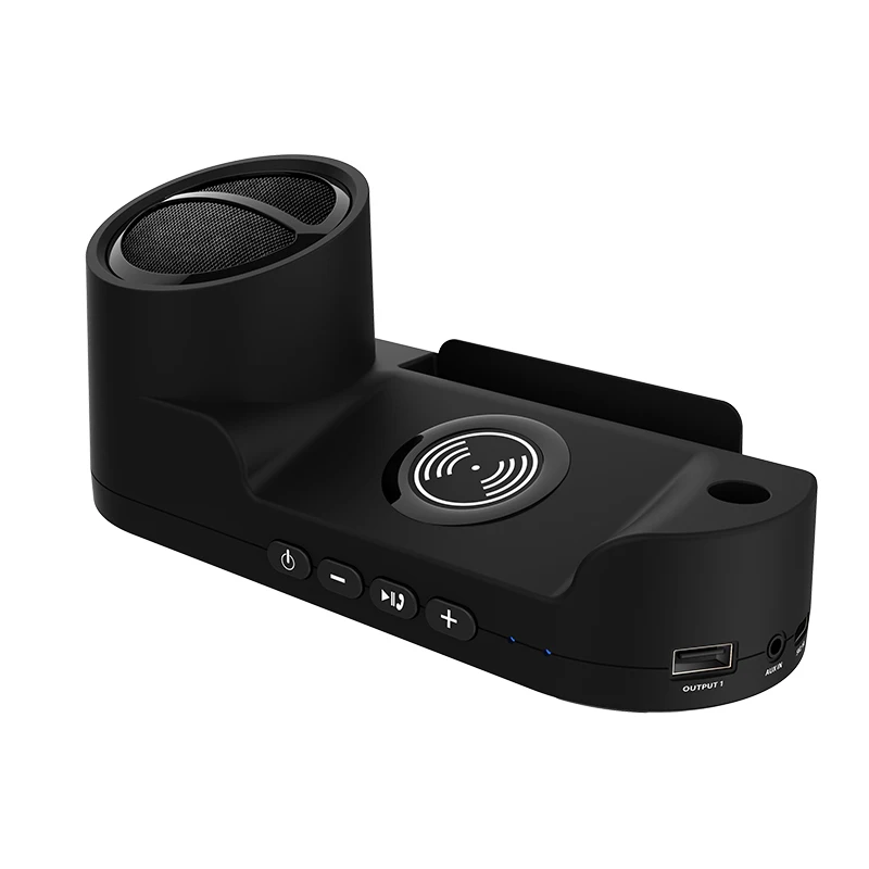 Speaker System Wireless Portable Party Bluetooth Speaker with Qi Wireless Charger