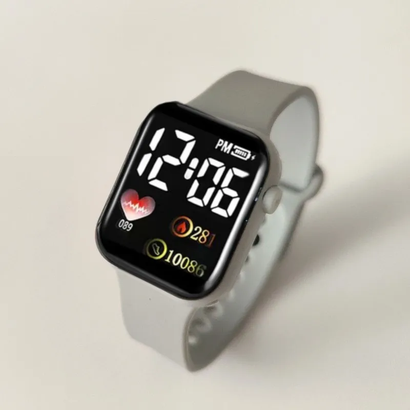 FS693 Cheap Price 8 Colors Display Time Digital Led Watch For Children Fashion Sport Silicone Wristband Electronic Watches