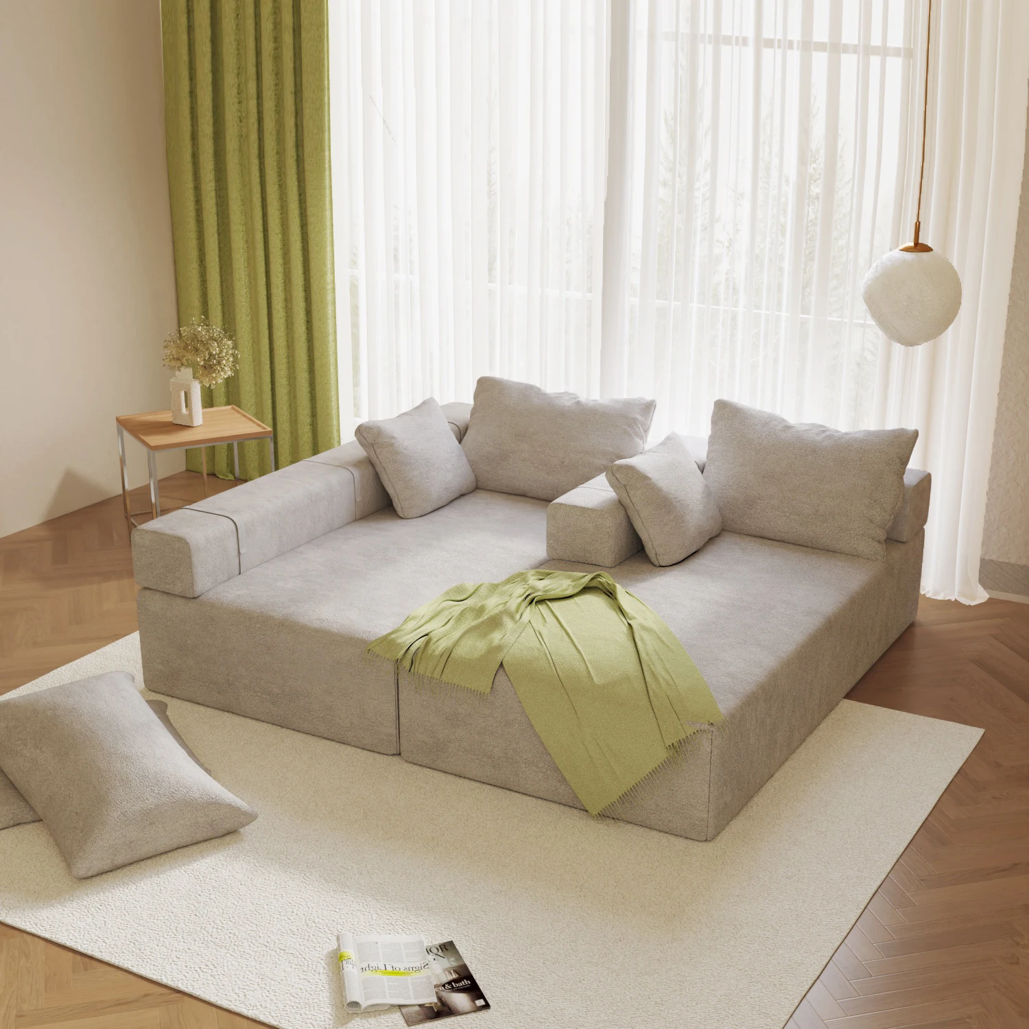 New Popular custom couch Smaller Package Furniture Living Room Sofa Filling High Density Foam with 2 Seats Good Fix Sofa Bed