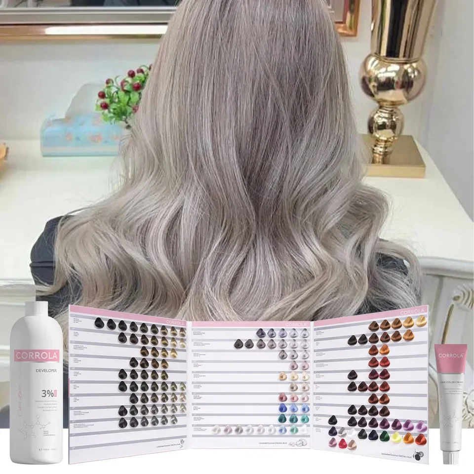 CORROLA Private Label Hot Sale Organic Salon Low Ammonia Permanent Hair Color