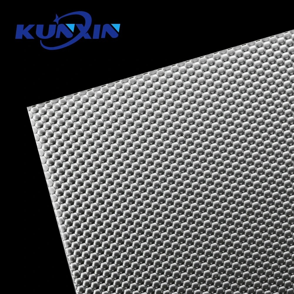 Kunxin Cuttable 1220x2440 1.5mm 2mm Translucent UGR Diffuser Honeycomb Acrylic Led Sheet