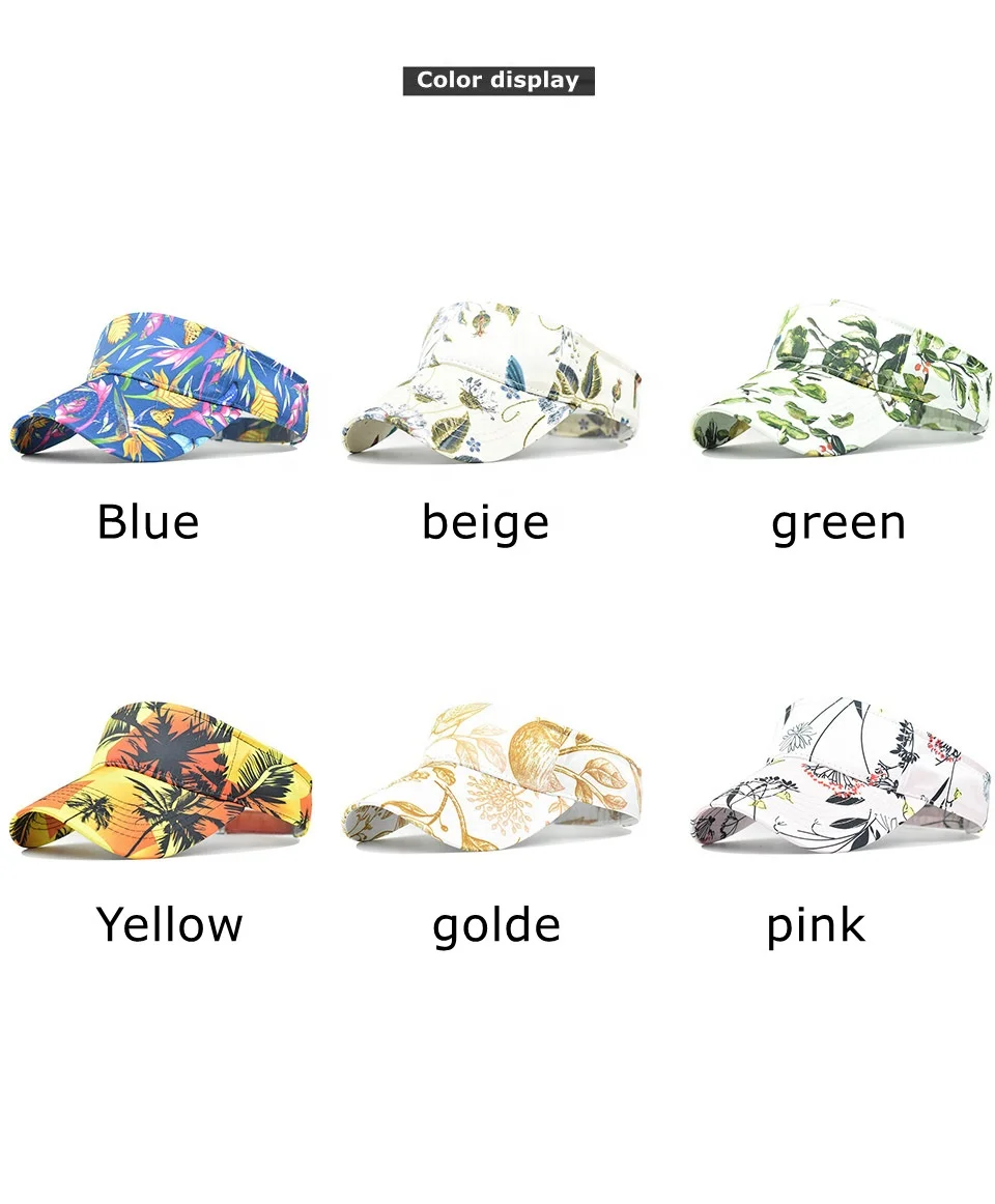 high quality custom quick dry sun sports visor hat for men womem