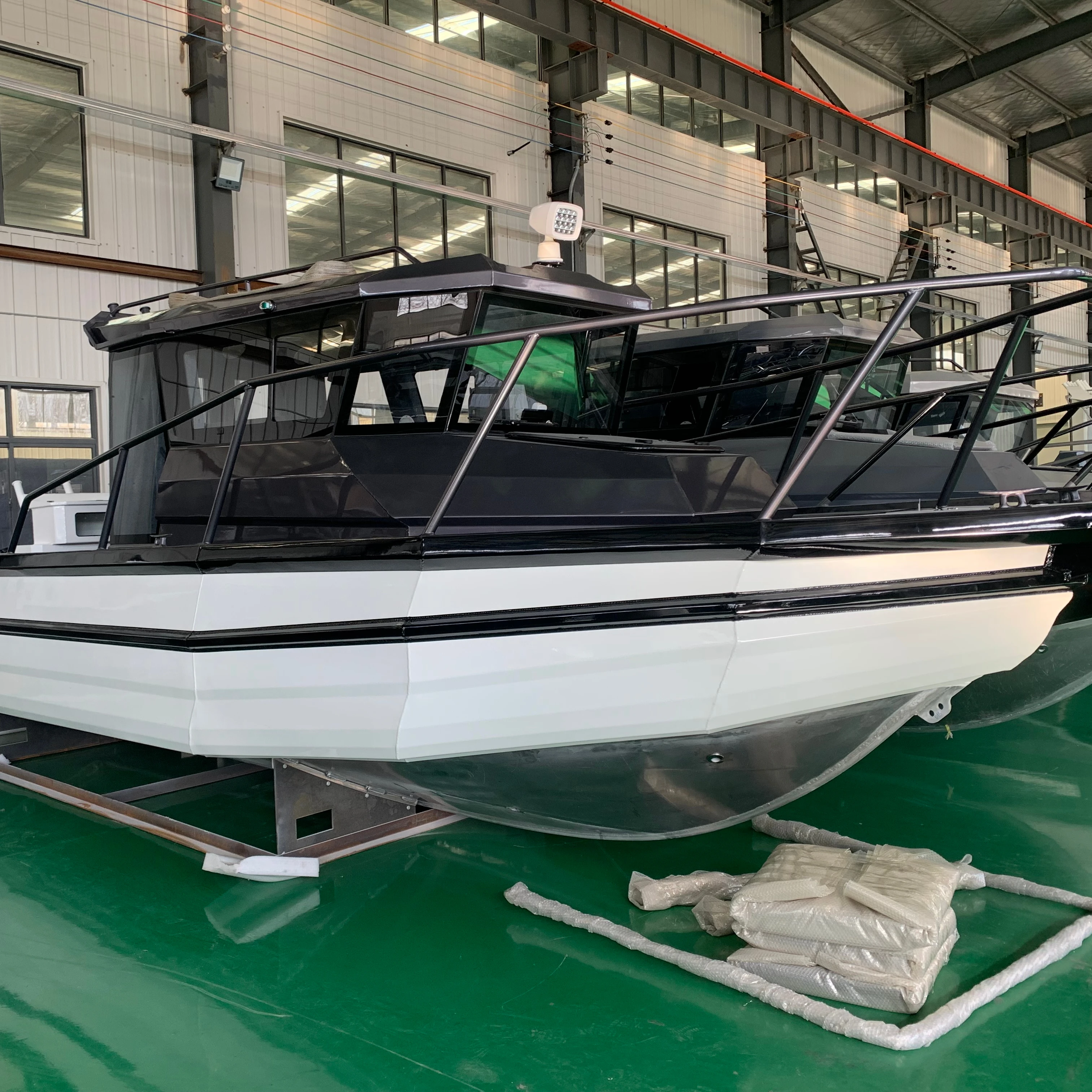 Gospel 25ft Cheap Yacht Outboard Motor Pontoon Hull Cuddy Cabin Aluminium Fishing Boats for Sale