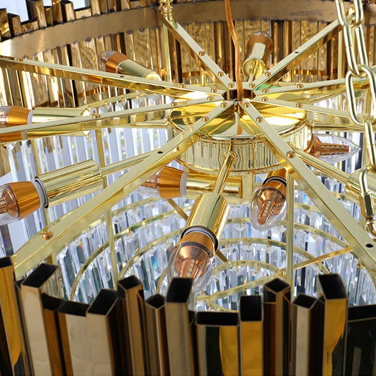 Luxury Crystal Chandeliers & Pendant Lights Hanging Modern LED Lamp Lustre for Home Decor Living Room Dining Room Kitchen Hotel