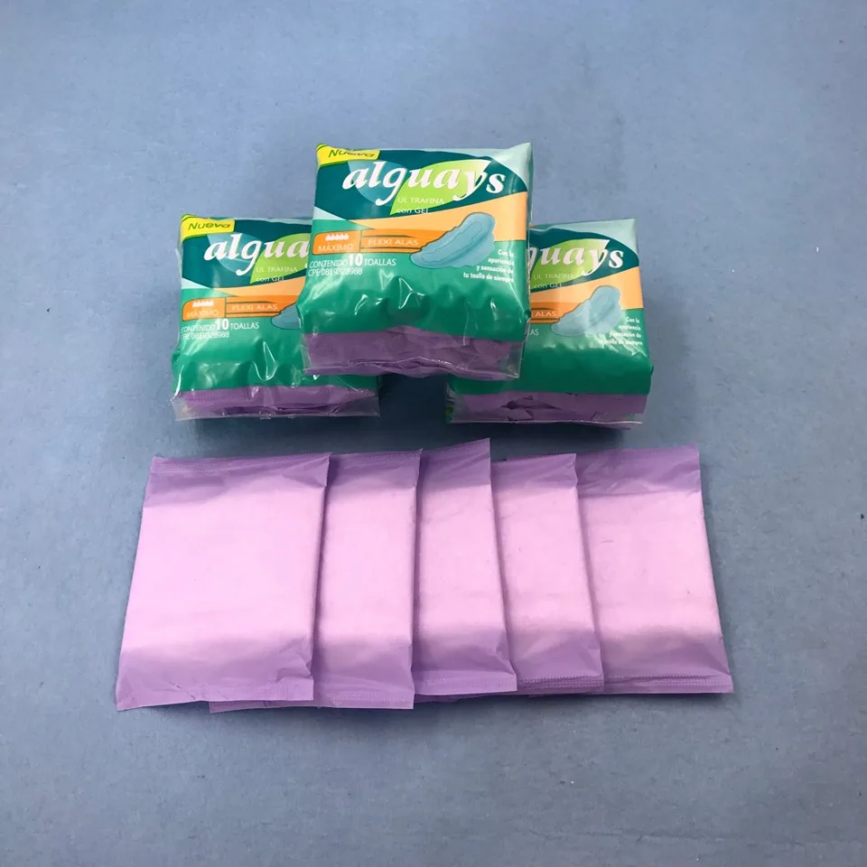 Sanitary pads 240 280 320 day night maxi thick ultra thin wing woman lady sanitary napkin supplier