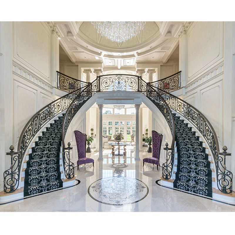 Luxury Design Wrought Iron Stair Railings Grill Design For Home