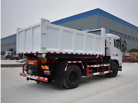 Оптовая продажа 10 м3 Dongfeng 4x2 задний погрузчик мусоровоз Съемный контейнер