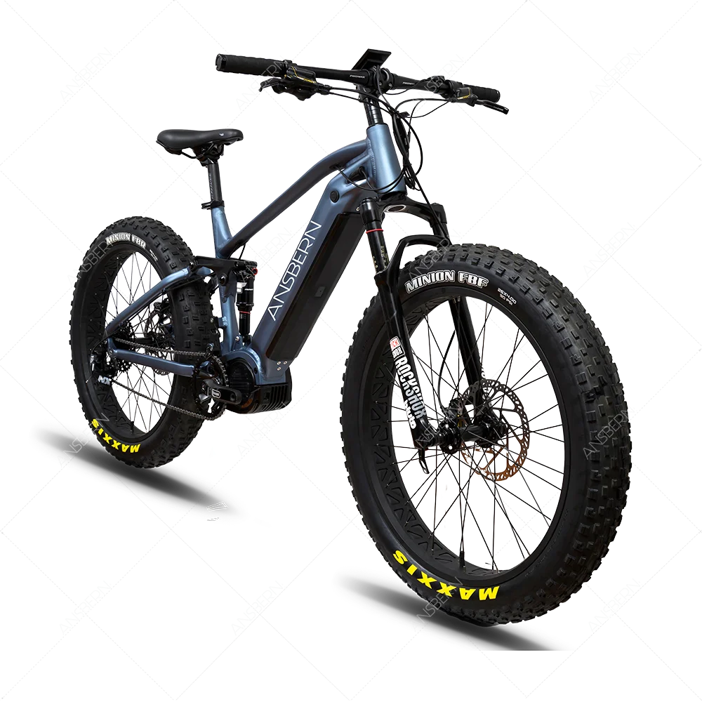 New Fat Tire 1000W Full Suspension Mountain Electric Bike/Ebike BOOST