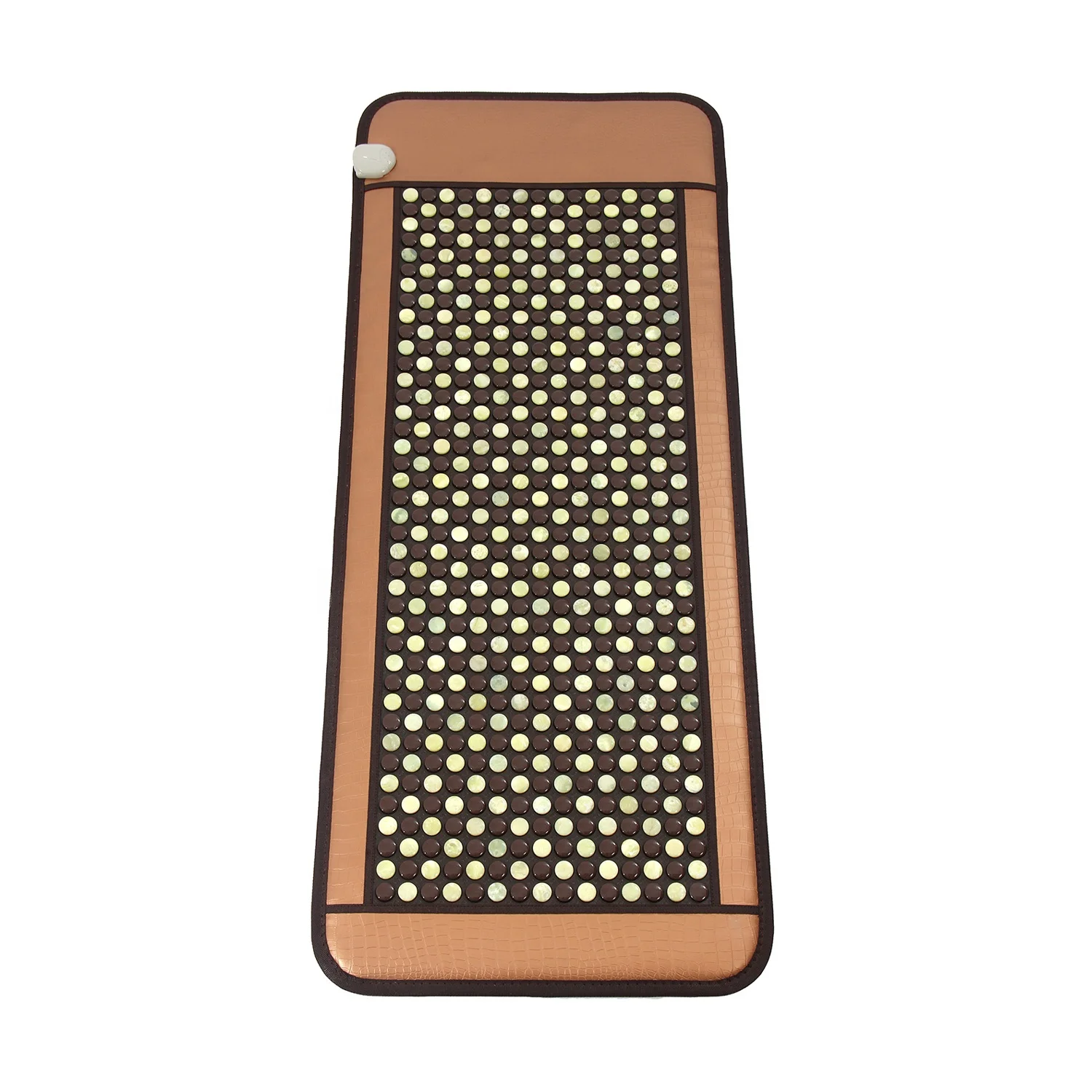 therapeutic massage with natural stone pemf therapy heated tourmaline infrared mats jade mattress