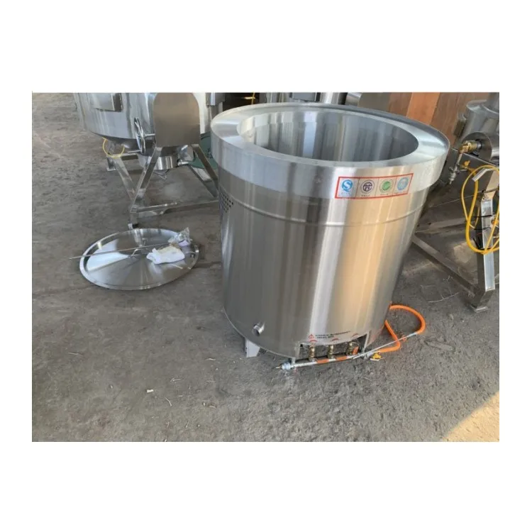 food grade stainless steel commercial cooking boiler 200 liter steam jacketed cooking kettle