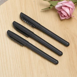 Black Rubber Soft Plastic Promotional Gel Ink Pen Promotional Custom Logo Plastic Signature Gel Pen With Rubber