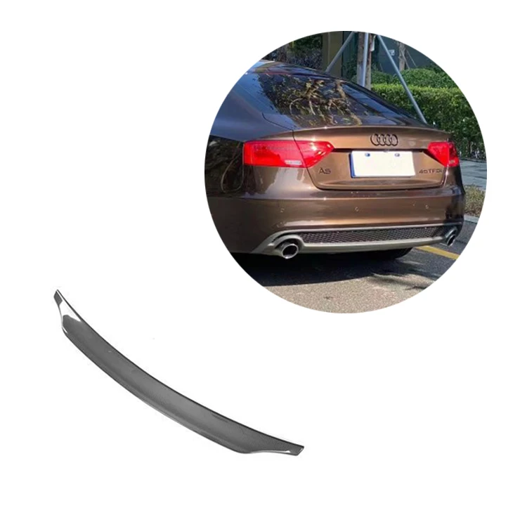 Подходит для Audi A4, задний спойлер из углеродного волокна