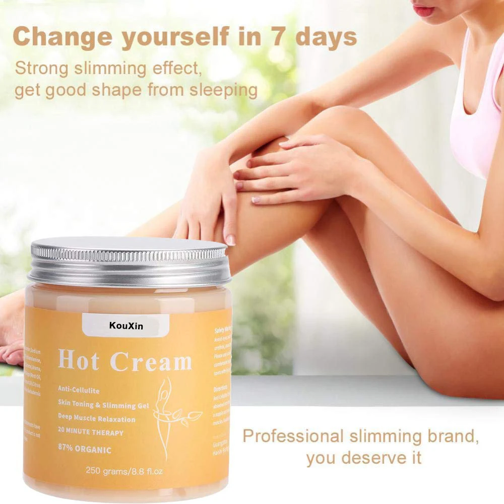 KouXin Hotsale Professional Cellulite Firming Body Fat Burning Massage Hot Cellulite Cream Slim Cream
