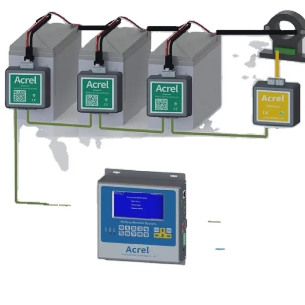 Acrel ABAT100-S-6 lead-acid Battery Monitoring system for hospital Modulo de Monitor de Bateria Plomo Acido para dato de centro