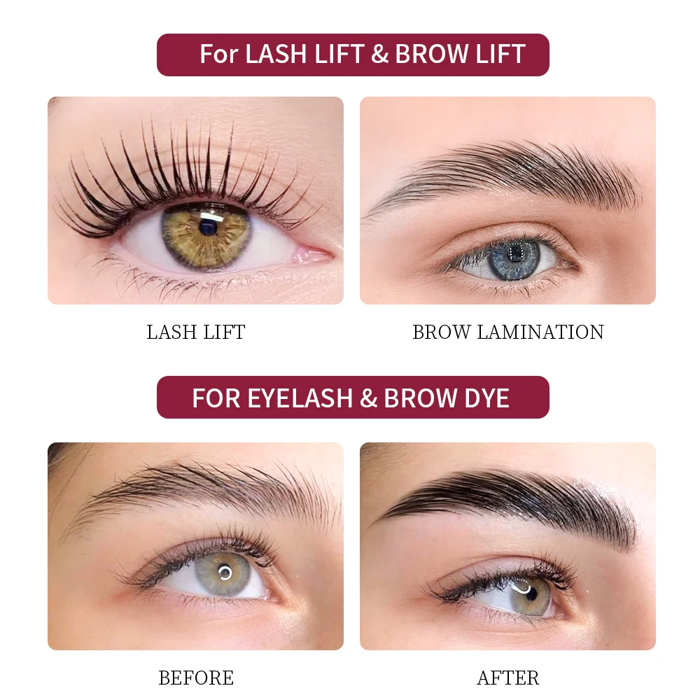 Iconsign 4IN1 Keratin Lash And Brow Lift Tube Perm Wimpern Eye Lash Lift And Brow Lamination Henna Eyelash Eyebrow Tint Dye Kit