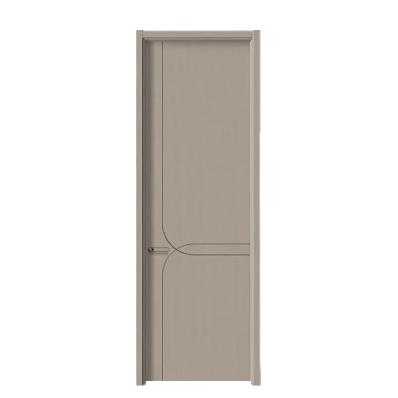 European Design  Wood Sliding Pocket Door Interior Wood Door with Black Frame Hidden Door Kit for Outdoor Application