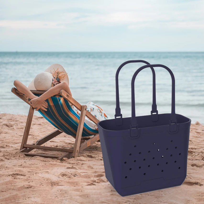 Beach Bag Designed For Unisex Simple Fashion Eva Beach Bag Wholesale Patent New Model Travel Handbag