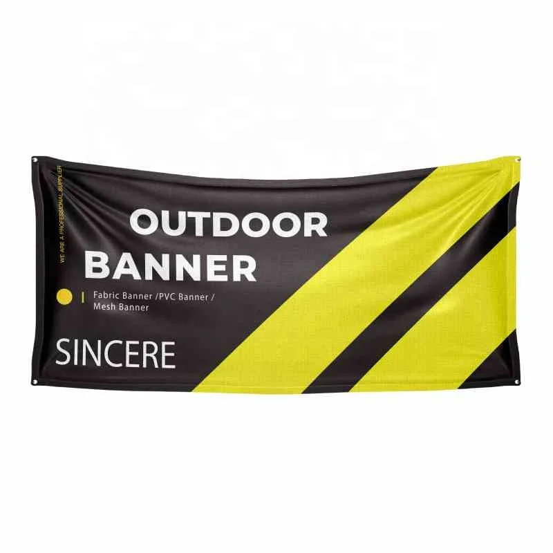 Водонепроницаемый оптовая продажа открытый полноцветный пользовательский Печатный Баннер трафаретная печать Flex виниловая сетка ПВХ баннер