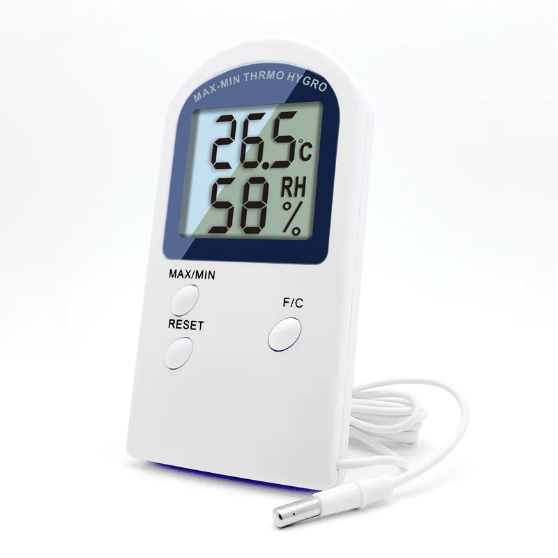 2022 LCD Display Indoor Memory Function Digital Measuring Temperature Humidity Monitor Gauge Thermometer Greenhouse Office