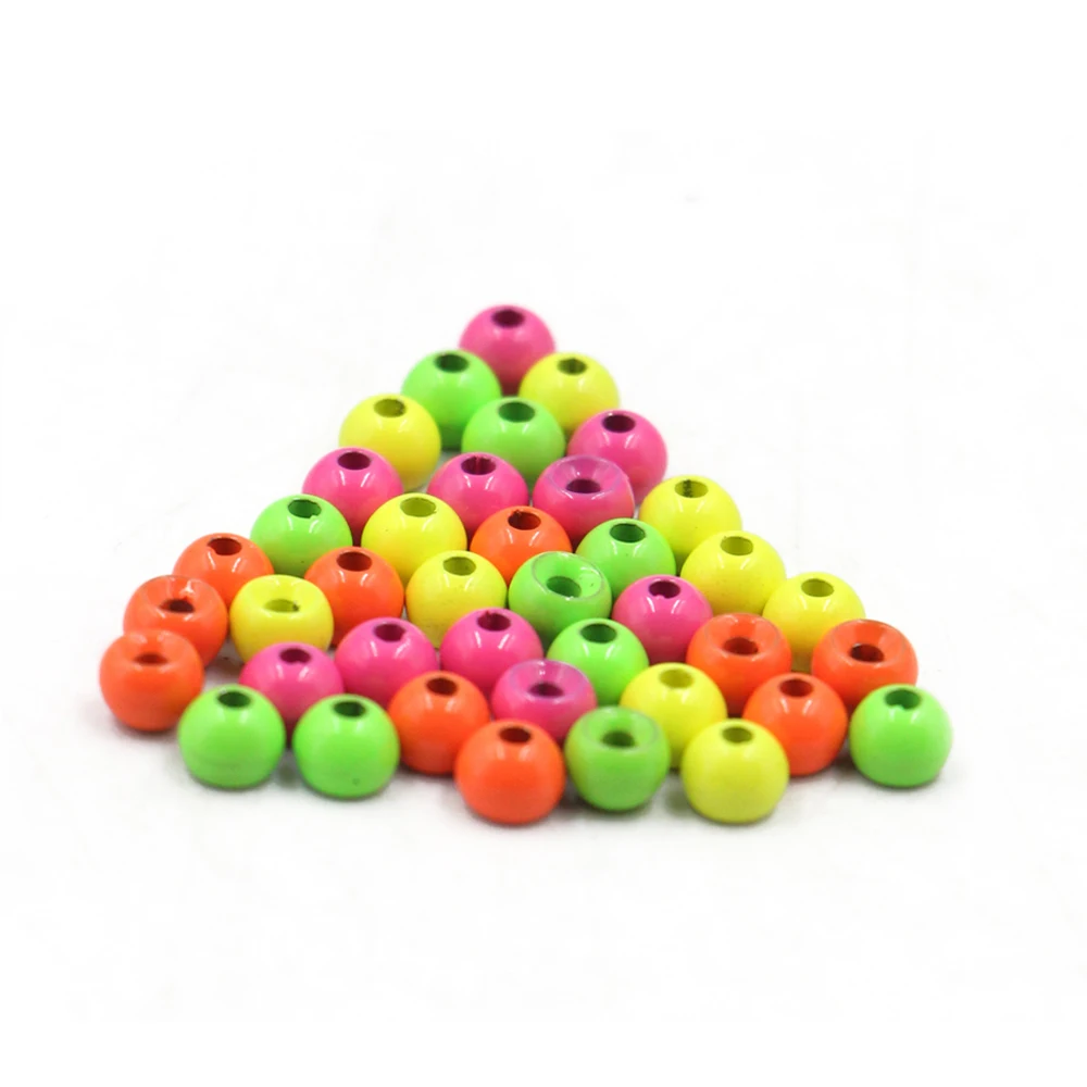 Black red pink yellow green orange Fly Tying Beads Accessories Nymph Flies Fish Tungsten Beads Head