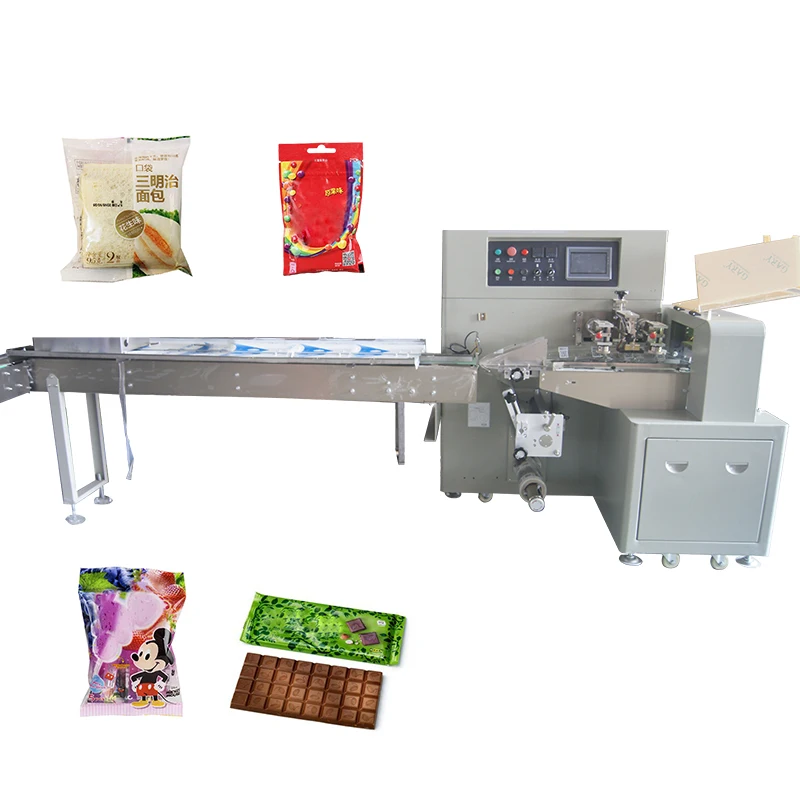 Automatic Biscuit Instant Noodles Food Bags Packing Pillow Wrap Pack Machine