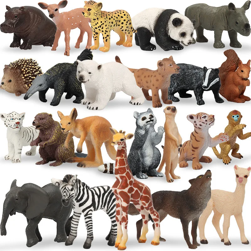 High Quality Dozen Wild Animal Toys/plastic Figure Hot Sale/custom Animal Sets Action Figure