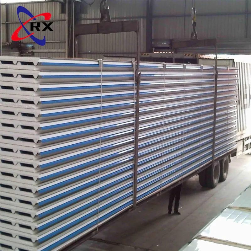 Chinese Supplier with Factory Price Rock Wool Filled Wall and Roof Sandwich Plate