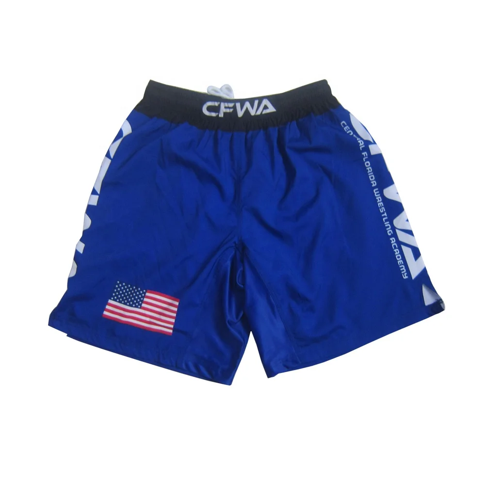 
Royal blue wrestling shirt and shorts boys wrestling apparel 