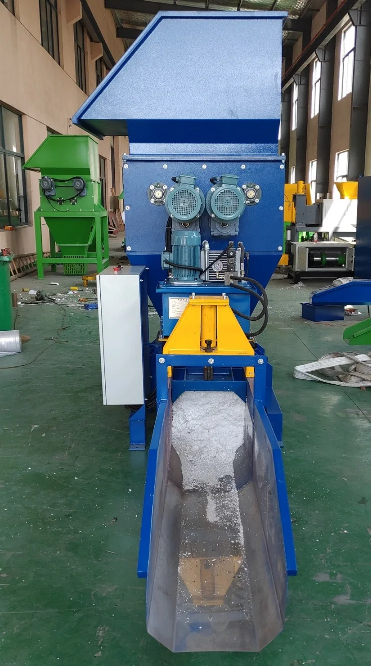 Foam compactor waste polystyrene recycling machine
