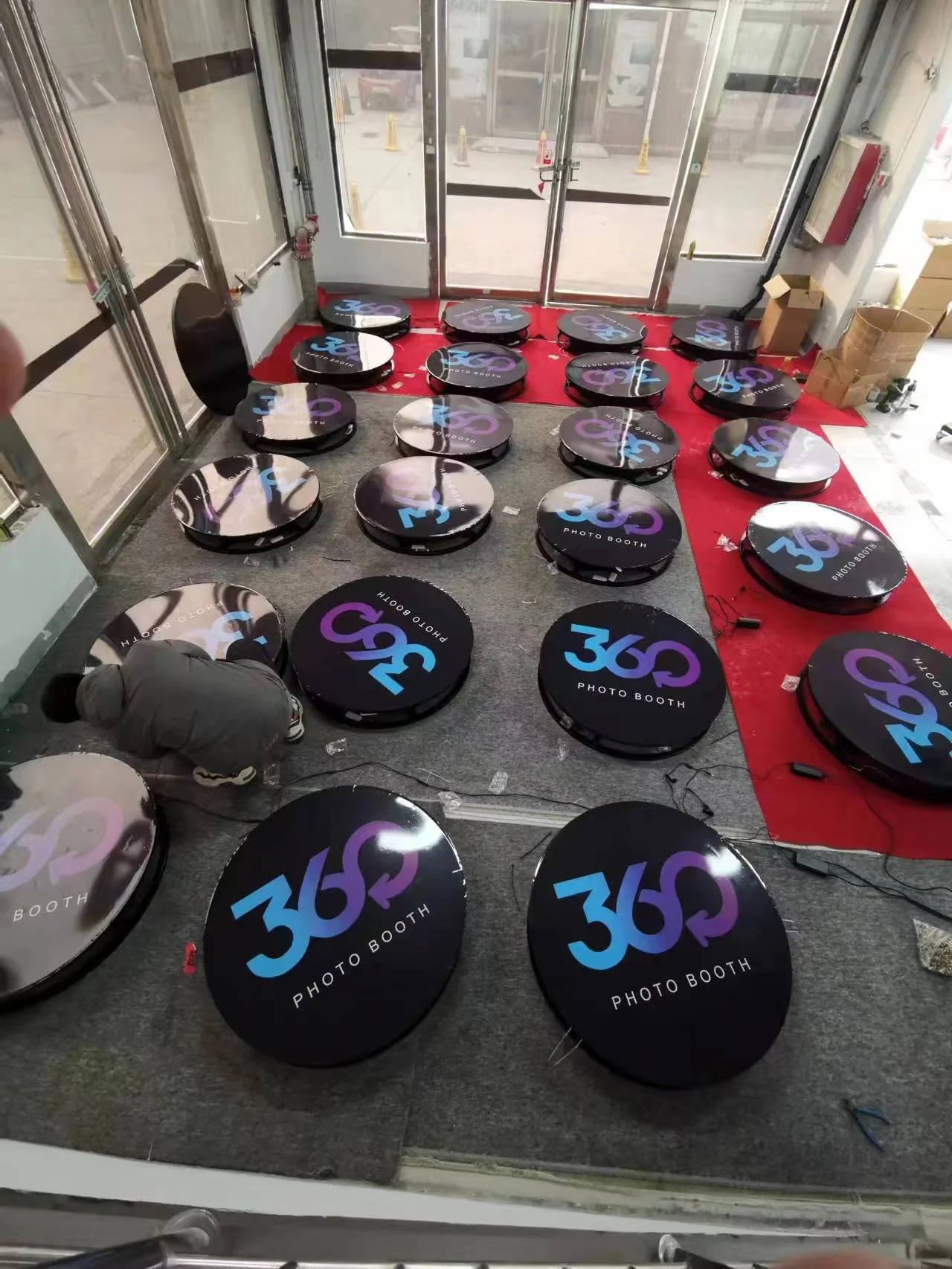 Portable Small Size Easy Carry Rental Business Wedding Slow Motion Show Time Camera Photo 360 Booth Party