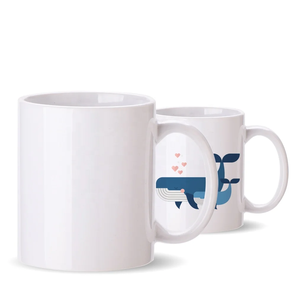 
11 oz White Blank Sublimation Mug Wholesale Plain White 11oz for Sublimation Coffee Mug with handle CMC0012 