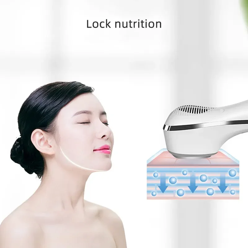 Cavitation Cryotherapy Machine LED Hot Cold Hammer face lifting Vibration Massager Anti Aging Skin Tightening Beauty Instrument