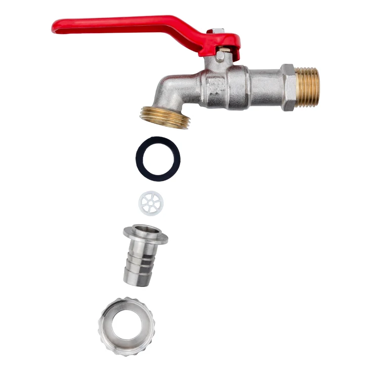 TMOK High Quality Brass Bib Cock Water Tap  Garden Quick Open Bibcock Hose Bib Tap