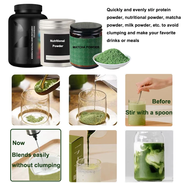 Recargable espumador De Leche USB melkopschuimer Profesional Electrico из нержавеющей стали USB аккумуляторная цифровой таймер обратного отсчета