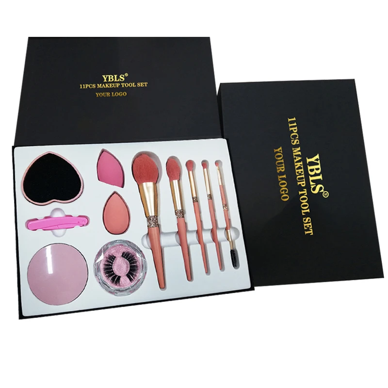 Makeup Sets New Factory Custom LOGO With Eyelash Mirror Private Label Oem Professional Cosmetics Brush Makeup Tool Kit Sets