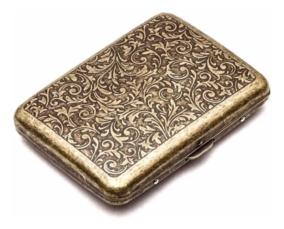 Custom Engraved Vintage Cigarette Case Personalized Groomsmen Gift for Him Dad Boyfriend Men-Perfect Fit!