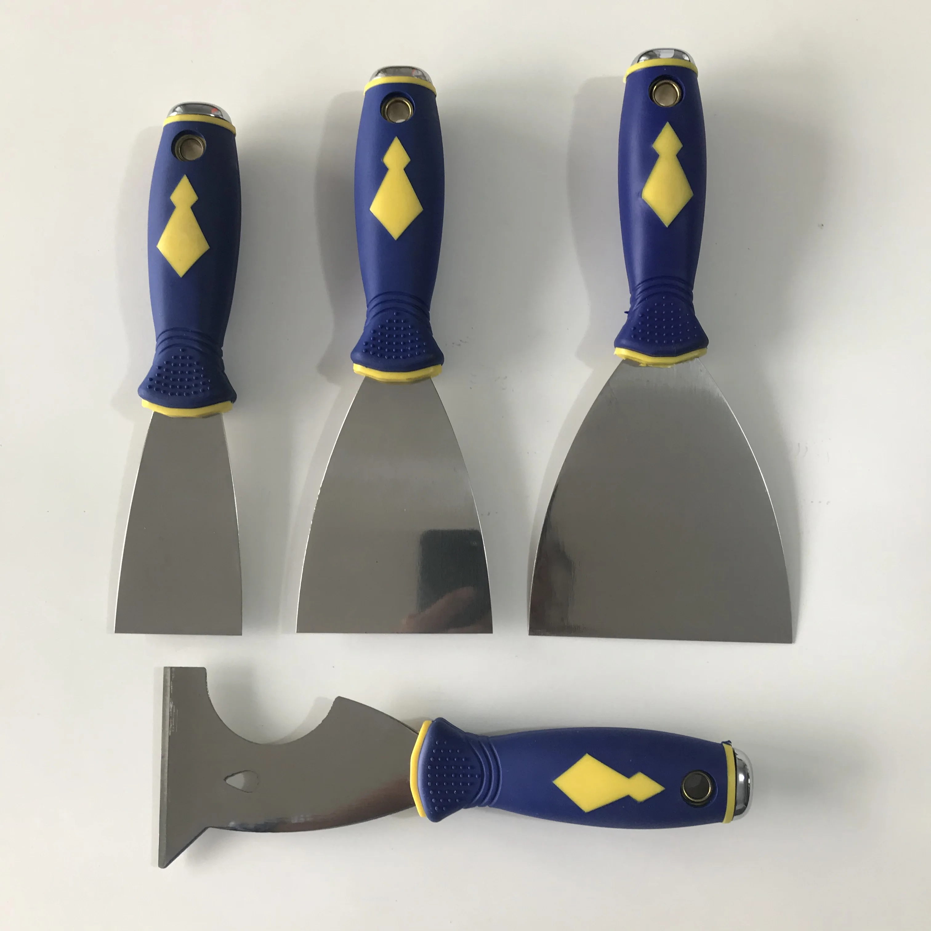 3PC STAINLESS STEEL DRYWALL TAPING KNIFE JOINT PUTTY SPACKLE DIY PLASTER TOOLS