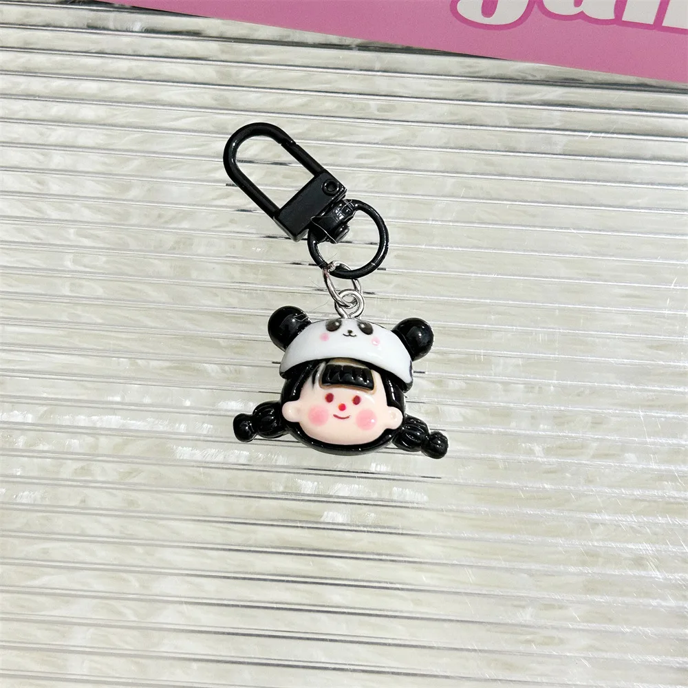 2024 new products Cartoon Sweet and Versatile Multi Girl Pendant Student School Bag Keychain Flower Bear Colorful Accessories